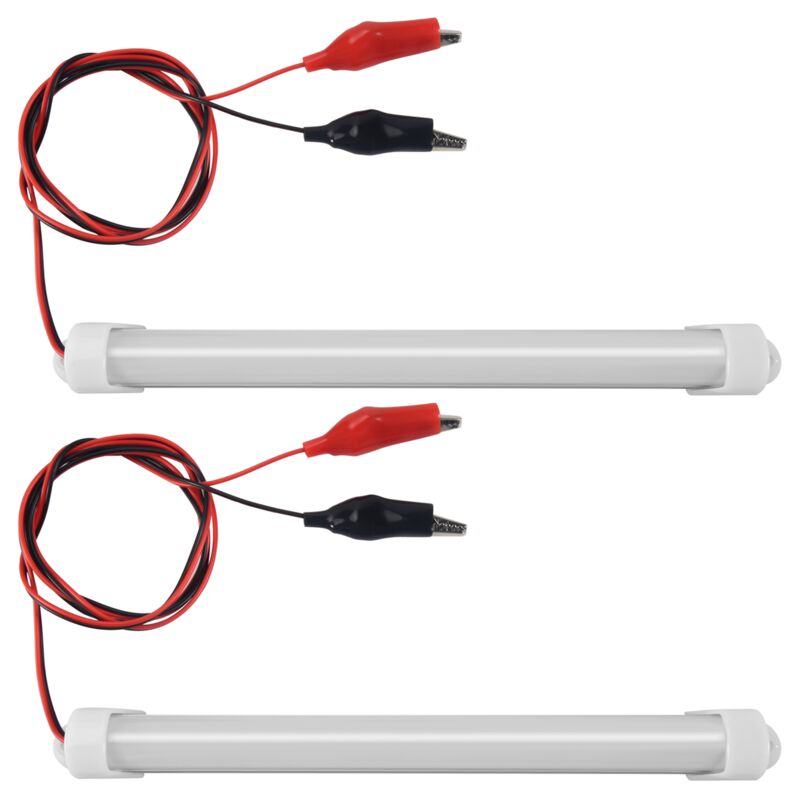 Image of 2x12V Auto LED SMD Innen Licht Bar Rohr Streifen Lampe Van Boot Caravan Wohnmobil Kalt Weiß