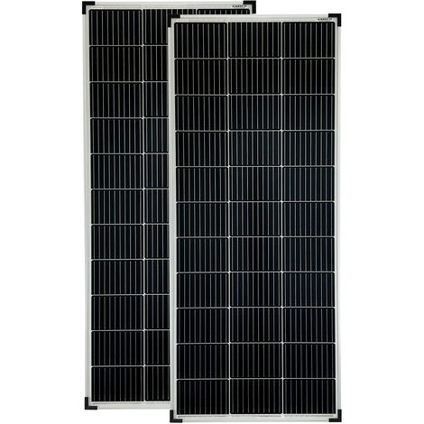 2x160 Watt Mono Solarmodule 10 Busbars 210mm Zellformat Solarpanele