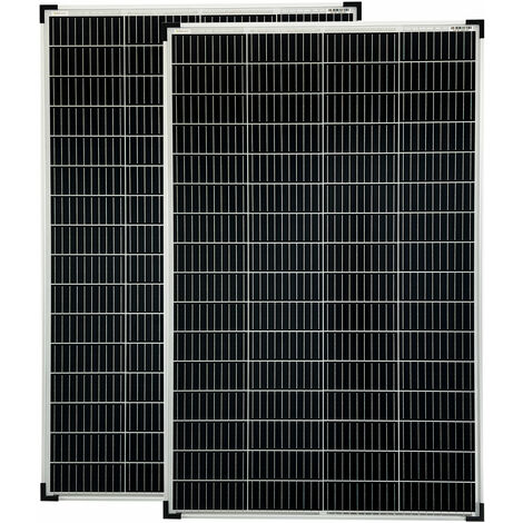 2x180 Watt 36V Mono Solarmodule 10 Busbars 210mm Zellformat Solarpanele