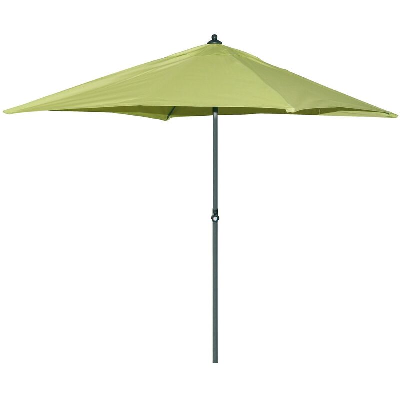2x2 mt Garden Square Umbrella avec poteau en aluminium télescopique et couverture verte en polyester avec Airvent Alu Green