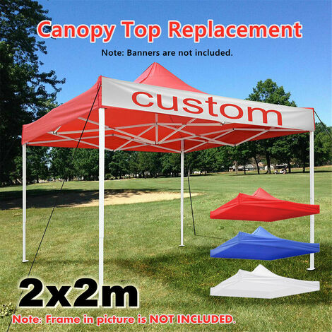 main image of "2x2M 1-Tier Outdoor Garden Canopy Gazebo Top Cover Roof Replacement Oxford No Frame (red,Type C 6.8*6.8ft only Top Canopy)"