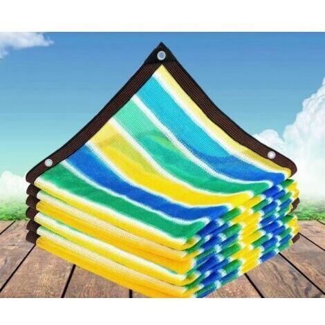 2x2m Sonnensegel für Patio, Rechteckiges Schattiernetz, Sichtschutz Balkon 12-Pin Sonnenschutz Segeltuch für Terrasse und Balkon