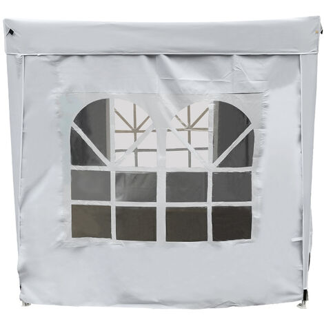2x2M White Pop Up Gazebo Side Panel Wall with Window 1 Piece Only