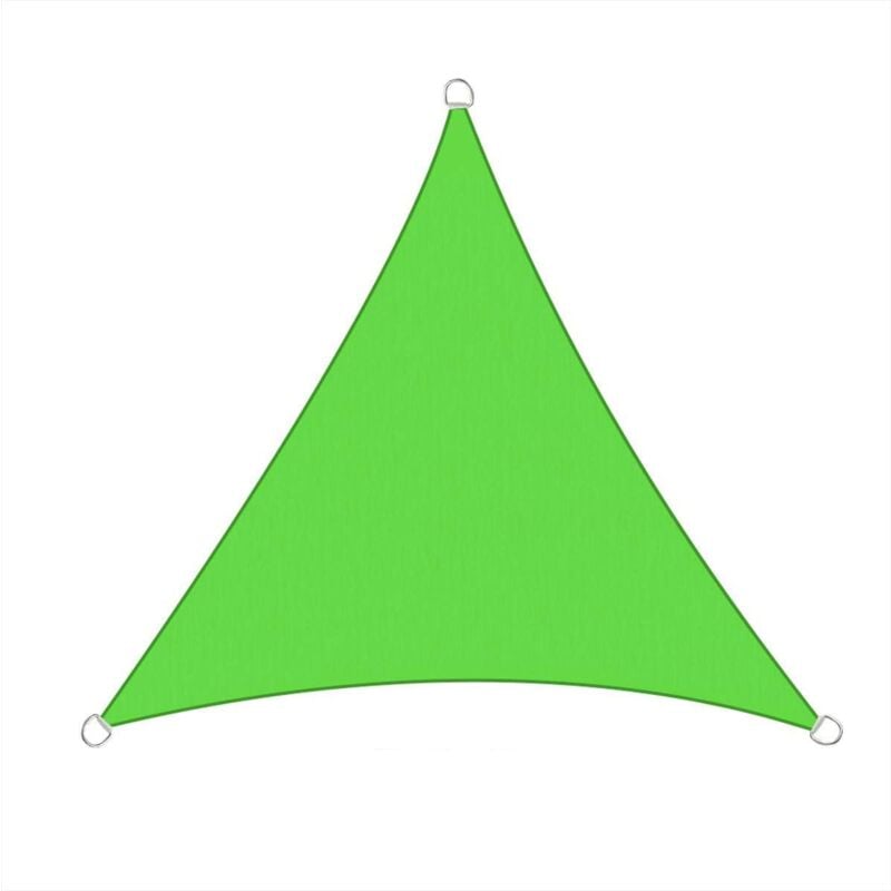 2x2x2m Sun Sail Shade Triangle Awning Canopy Garden Sun Patio Sunscreen - Light Green