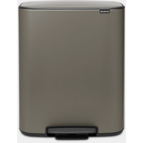 2x30l platinpedalbehälter - Brabantia - 211546