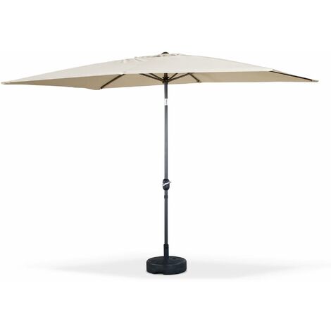 2x3m rectangular centre pole parasol, Touquet, Sand