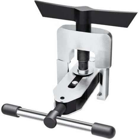 3/16-5/8 Zoll Messing-Kupfer-Aluminium-Rohr-Bördelwerkzeugsatz mit 45-Grad-SAE-Winkelkegel für HVAC-Gaskühlungs-Bremsleitung