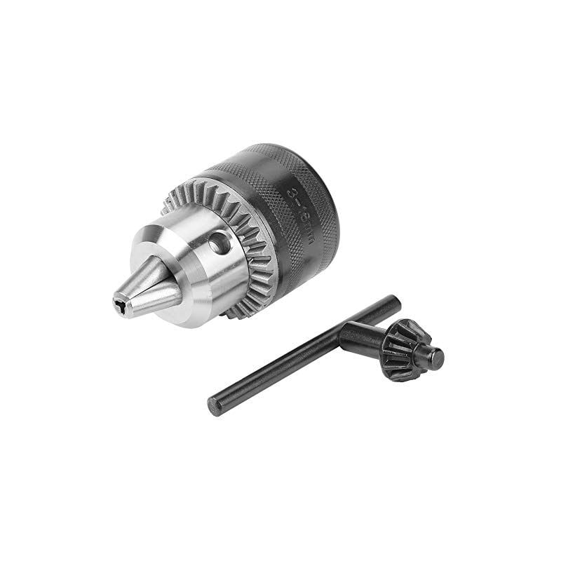 Ej.life - 3-16mm Mandrin de Perçage avec Clé de Mandrin pour Perceuse Électrique B16/B18 /1/2-20UNF pour Tours et Perceuses à Colonne (3-16MM[B16])