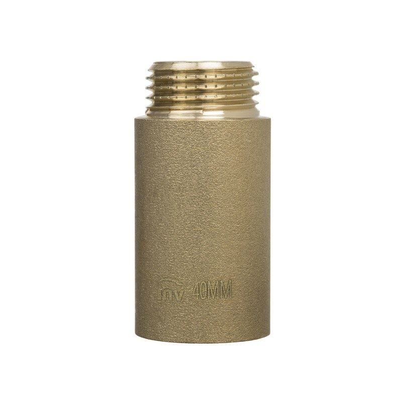15mm long - 3/4" BSP (22mm) Pipe Thread Extension Female x Male Cast Iron Brass