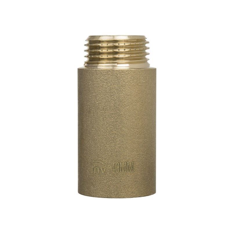 30mm long - 3/4" BSP (22mm) Pipe Thread Extension Female x Male Cast Iron Brass