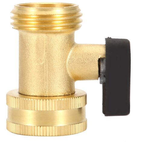 3/4 DN20 Brass Straight Single Pass Ball Valve Hose Connector for Garden Use