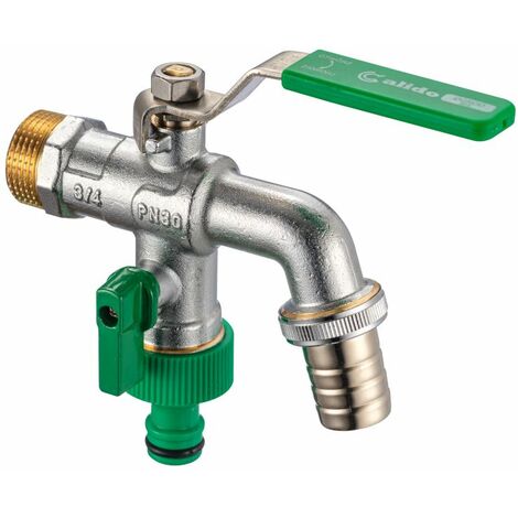 3/4" Inch BSP Double Sortie Jardin Extérieur Robinet Raccord Tuyau