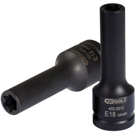 3/4" Kraft-Stecknuss Torx, lang, E18