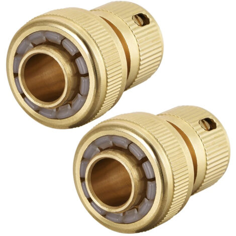 3/4" Laiton Connect rapides Adaptats Tuyau Eau Robinet Raccords 2Pcs