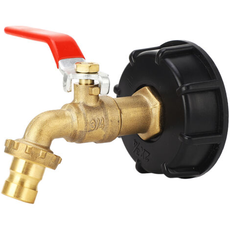 3/4"-Messingadapter für IBC-Tankhahn, Gartenschlauchanschluss, kompatibel mit 275 bis 330 Gallonen
