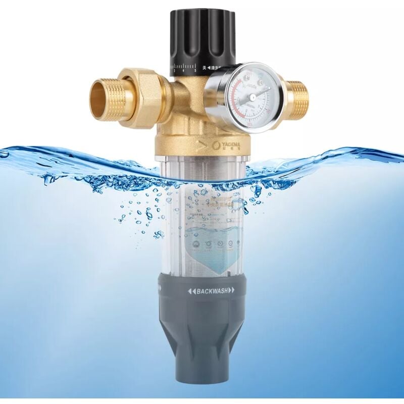 3 / 4 "préfiltre filtre en acier inoxydable filtre à eau du robinet filtre de finition de l'eau 40μm