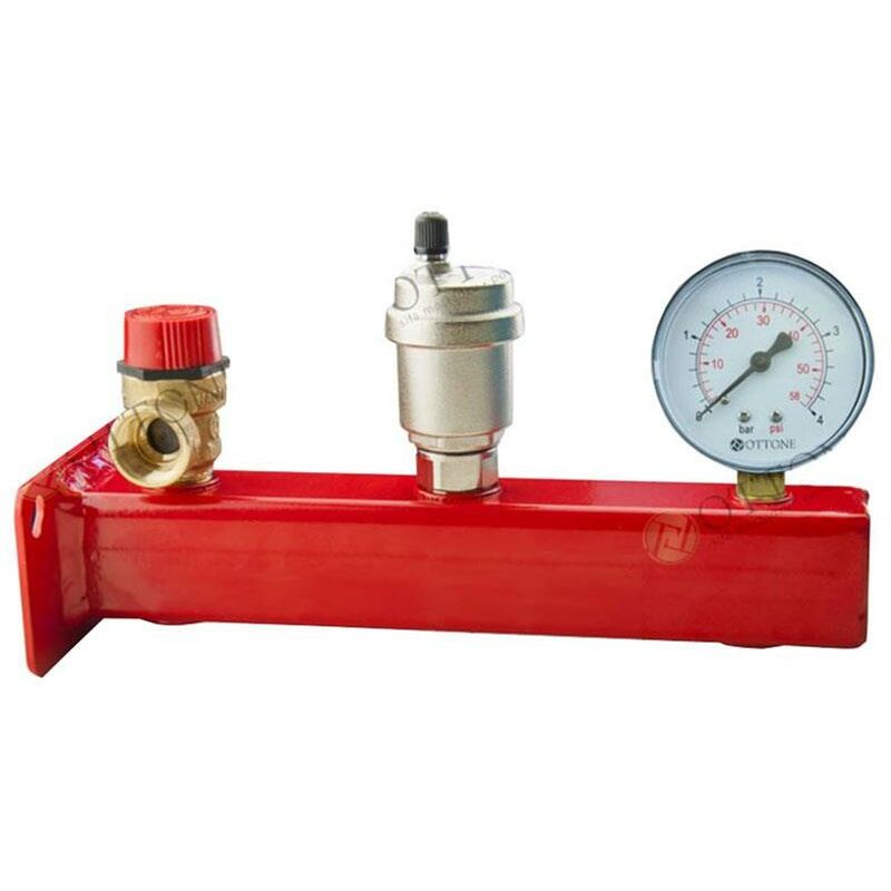 Ottone - 3/4' Safety Group Bar Boiler Heater up to 50kW Valve Vent Manometer 3 Bar