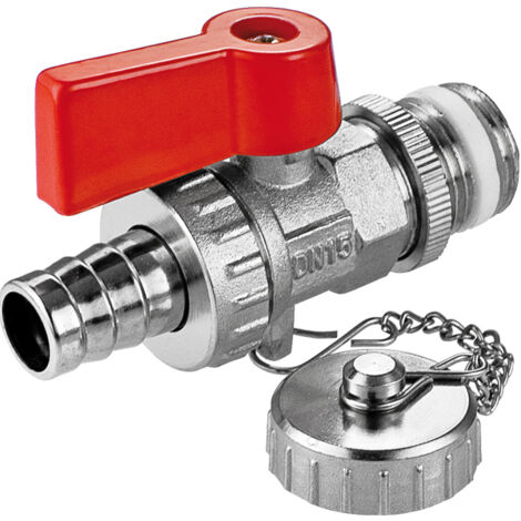 3/4" Wasserablassventil mit Gartenschlauchstecker
