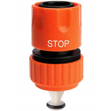 3/4 Zoll Gartenschlauch-Schnellkupplung, Stop-System