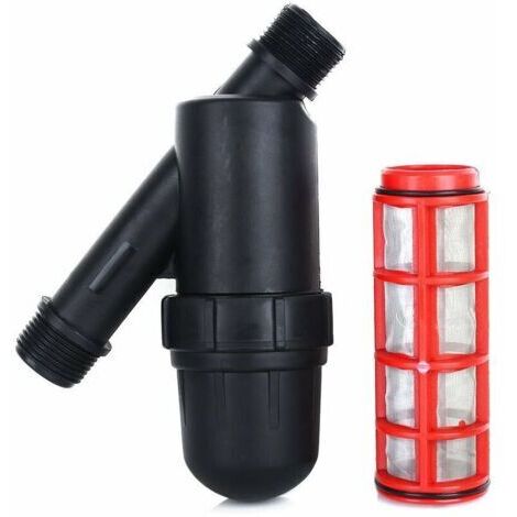 3/4-Zoll-Siebfilter Edelstahl-Bewässerungssieb Filter Wasserfilter aufbereitet für Gartenarbeit Landwirtschaft Tropfbewässerung für Pumpe