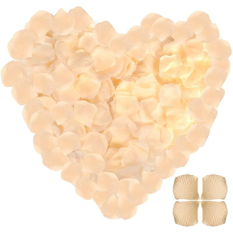 3 500 pétales de rose artificiels, pétales de fleurs en soie, fausses roses