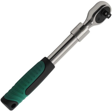 3/8" 72 Tooth Extendable Ratchet Handle 252-351mm Quick Release Steel Tool
