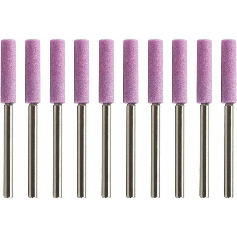 3/8 Affûteur Tronçonneuse Compatible pour Polissage de Chaîne Tronçonneuse à Manucure,Irisfr (Arbre 3mm,10pcs)