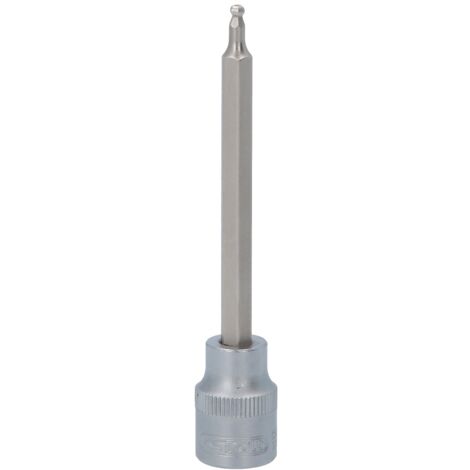 3/8" Bit-Stecknuss Innensechskant mit Kugelkopf, lang, 3mm