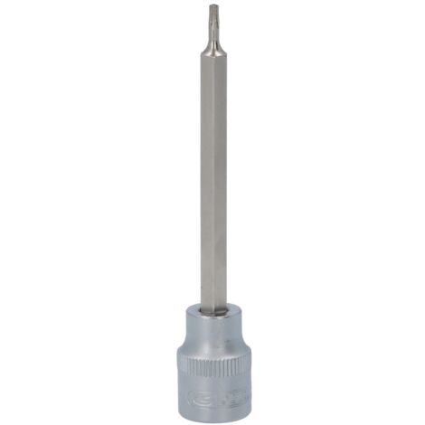 3/8" Bit-Stecknuss Torx mit Stirnlochbohrung, lang, TB8