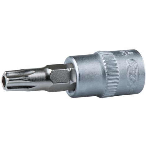 3/8" Bit-Stecknuss Torx mit Stirnlochbohrung, TB10