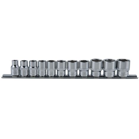 3/8" CHROMEplus Jeu de douilles 12 pans, 11 pcs 8-19 mm