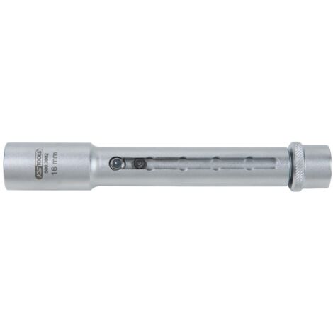 3/8" Douilles télescopique pour bougies, longueur réglable, 21 mm