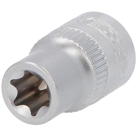 Kstools – Douille Torx E10 3/8' – Acier chrome vanadium – Finition satinée – Normes DIN 3120 et ISO 1174 – 28mm de longueur