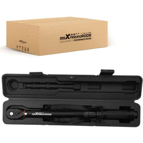 3/8" Drive Click Torque Wrench 7-112Nm Reversible Ratchet with Storage Case