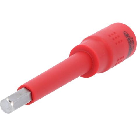 3/8" Isolierte Bit-Stecknuss Innensechskant, 8mm, 122mm lang