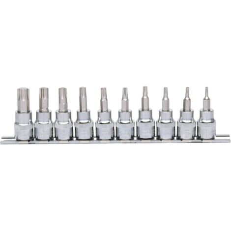 3/8" Jeu de douilles tournevis Torx CHROMEplus, 10 pcs T10-T55