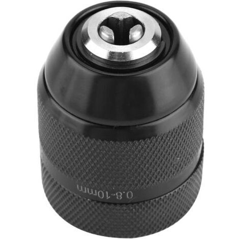 3/8 Mandrin de Percage, 0.8mm-10mm Mandrin de Conversion à Tige, Adaptateur de Mandrin de Perceuse électrique, Filetage Mandrin de Perçage Sans Clé pour Perceuse électrique à Main