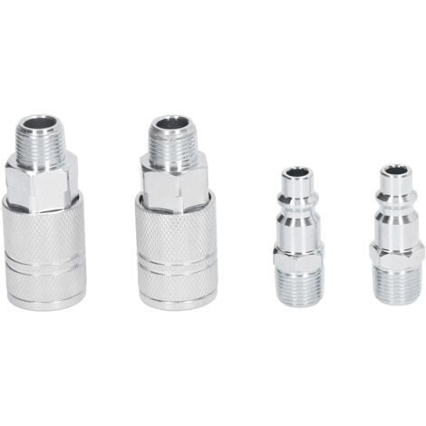 3/8" NPT Industrie-Luftkompressor-T-Stück mit zwei Ausgängen und Stopfen