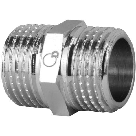 3/8 Zoll verchromter Nippel