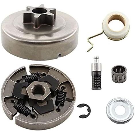 3\\/8&34 6 Dents Tambour dembrayage avec Ensemble dembrayage Kit pour Stihl MS171 MS181 MS211 MS171C MS181C MS211C Tronçonneuse remplace 1139 160 2000