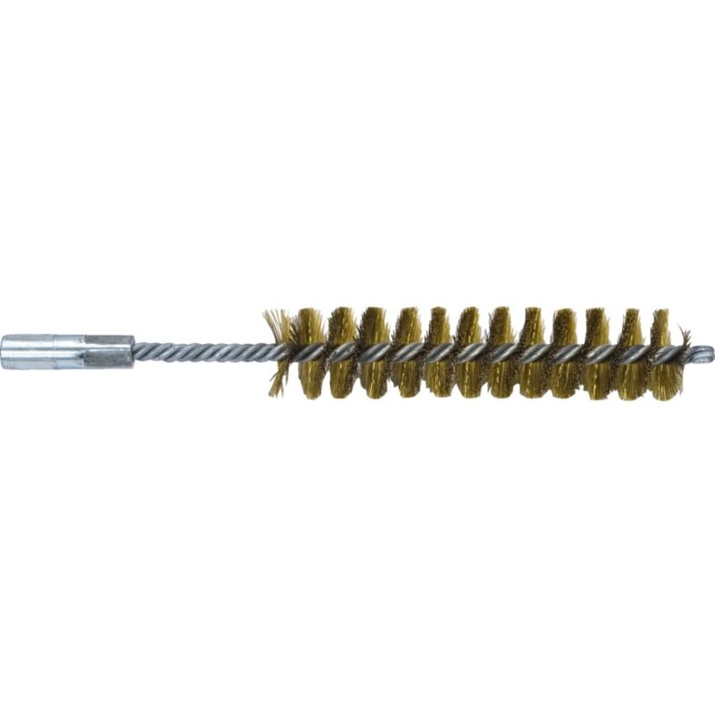 3/8IN Double Spiral Power Brush C/W Universal Thread - Brass - York