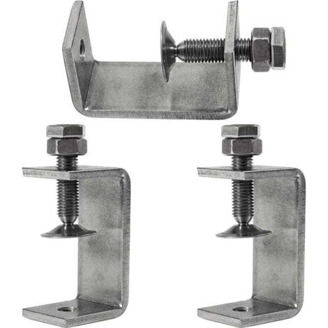 3 abrazaderas en C de alta resistencia de 65 mm en acero inoxidable 304, para abrazaderas, alicates y tensores, herramientas para trabajar la madera, bricolaje y reparaciones.