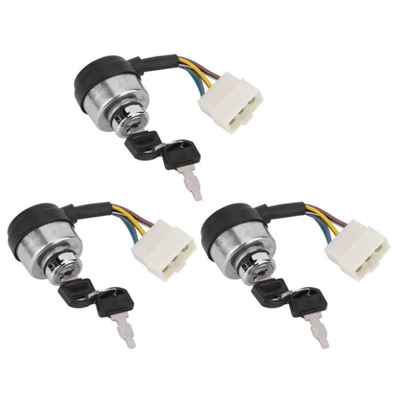 Image of 3-adriger auf 6-adriger Zündschalter mit Schlüssel für Benzinmotorgeneratoren 188F/GX390/190F/GX420