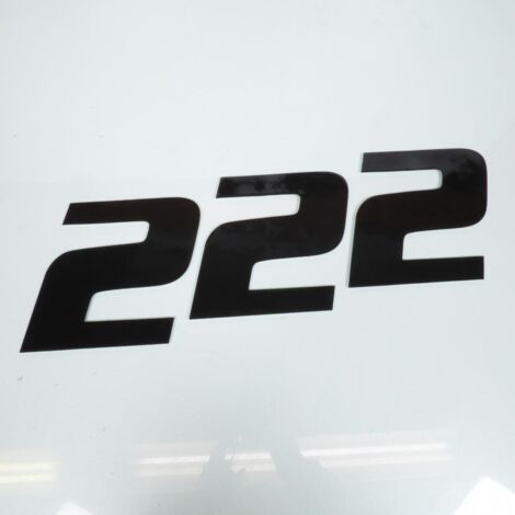 3 autocollant stickers numéro de course adhésif chiffre 2 noir