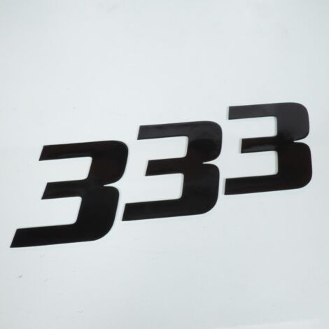 3 autocollant stickers numéro de course adhésif chiffre 3 noir