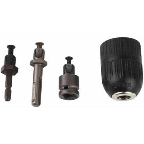 3-Backen-Schnellspannbohrfutter, 1/2″ Vierkant bis 1/4″ Sechskant, Spannbereich 2–13 mm