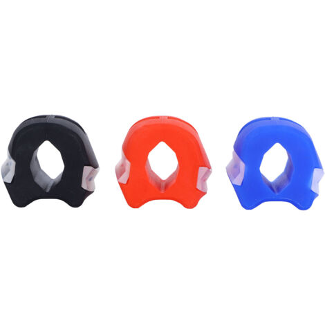 3 Balles de Massage pour Muscles de la Mâchoire avec Boîte de Rangement (Bleu Rouge Noir) - Exercice et Relaxation Faciale