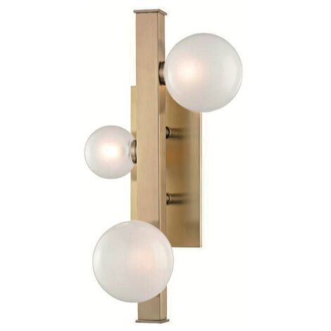 3 Balls at Rod - applique - 3 x boule laiteuse