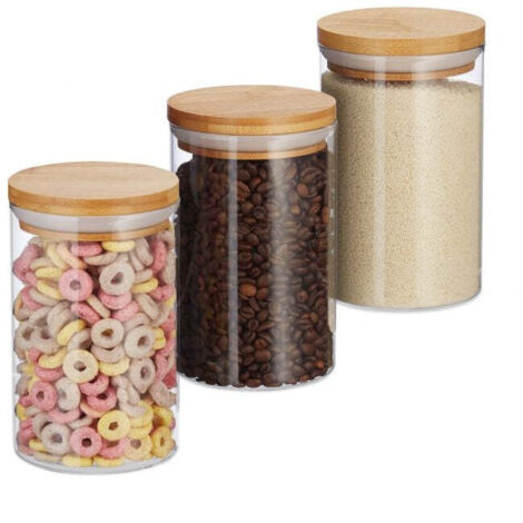 3 Barattoli conservazione 800 ml