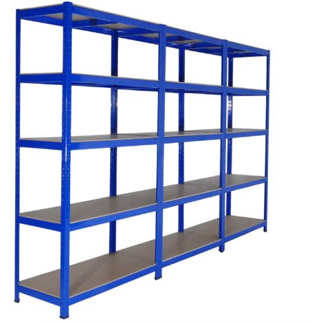 3 Bay Shelving MEGA DEAL 1800mm H x 900mm W x 600mm D - 275KG's UDL Per Shelf